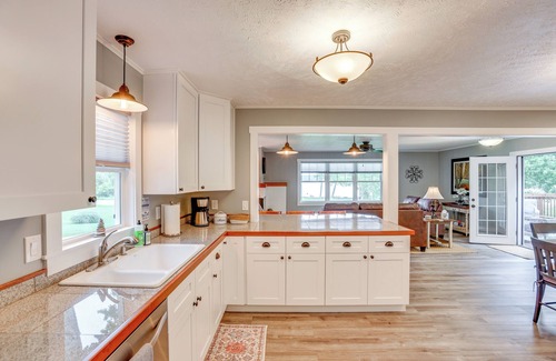 Maple City House | Private Dock: Newly Renovated Home Near Bear Dunes