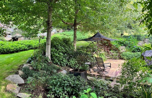 York Harbor Apartment | Private gardens and a five-minute walk to York Harbor Beach!