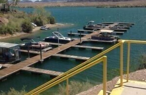 Lake Havasu City House | Private Gated Community Home With Beautiful Partial Lake View and launch ramp.