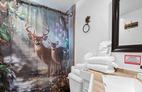 Big Bear City Cabin | Private HOT TUB!! Mountain Views. Close to LAKE and VILLAGE!