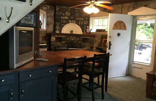 Queensbury Cabin | Private lake front cottage with spectacular views & private dock/swimming area.