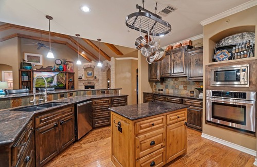 Stone Oak House | Private Luxury Resort, 2 Pools, Hot Tub, Elevated Playground Can Sleep Up to 18