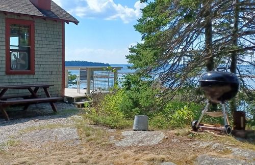 Bar Harbor Cottage | Private Ocean side rustic cottage with beach Bar Harbor