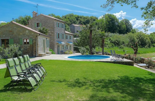 Krasica Villa | Private Villa with A/C, WIFI, private pool, TV, patio, pets allowed, panoramic view, parking