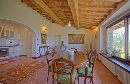 Castiglion Fiorentino Villa | Private Villa with WIFI, A/C, private pool, TV, pets allowed, panoramic view, close to Cortona
