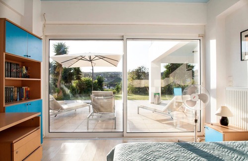 Heraklion Villa | Private "White Blue Spa Pool Luxury Villa" with sauna and gym!
