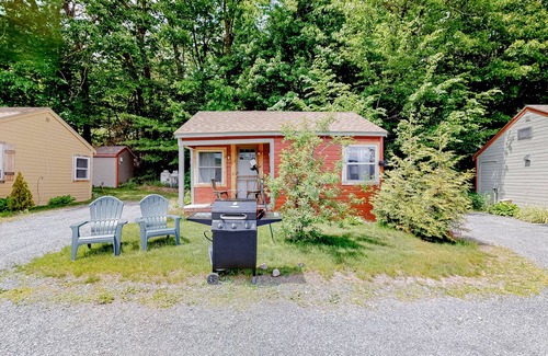 Thornton Apartment | Quaint cabin with views, WiFi, gas grill, pool, tennis & firepit