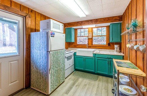 Waynesville House | Quaint mountain cabin with porch, washer/dryer, and free WiFi