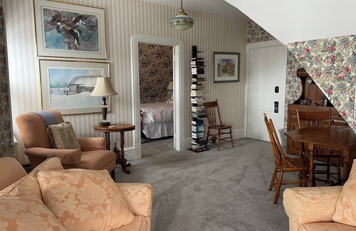 Bayfield Bed & Breakfast | Queen's View B&B- Mona's Suite, Lake Views, Sauna, Pool, Garden, Bayfield, WI