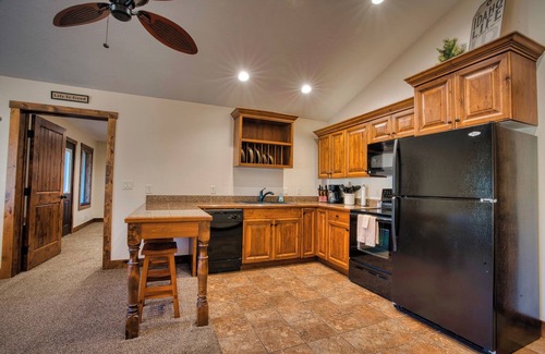 Island Park Cabin | Queen Suite at Ponds Lodge Cabin 32 Unit 1