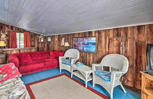Lake George House | Quiet Cabin on Glen Lake with Boat Dock and Deck!