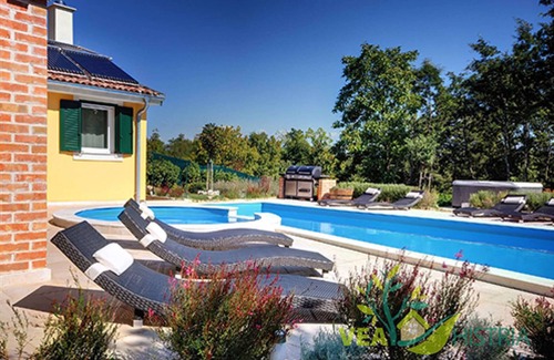 Rezanci Villa | Quiet holiday house with large pool on the outskirts of Rezanci
