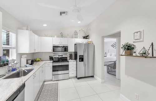 Marco Island House | Quiet inland home w/pool, two queen beds & grill