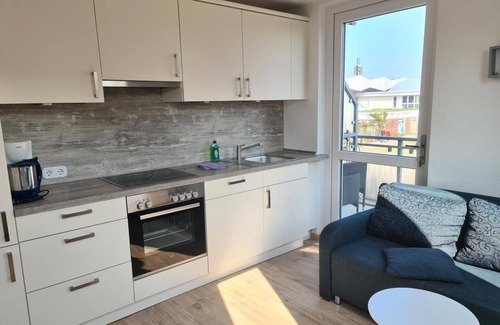 Baltrum Apartment | Quiet maisonette island apartment with 2 bedrooms, sea view and balcony