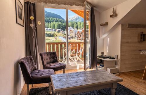 Les Orres Apartment | Résidence Les Hauts De Preclaux - Studio rénové au coeur des Orres 1800 MAE-6234