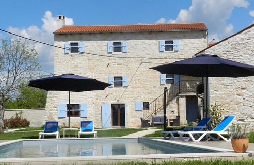 Modrusani Villa | Rare stunning original converted Istrian stone villa. 5 rooms. 14pax