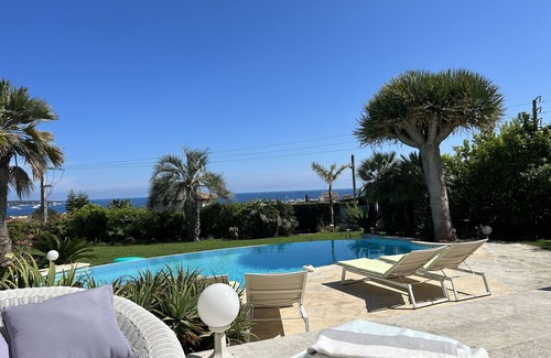 Golfe Juan Villa | RECENT VILLA WITH SEA VIEW AT 800 METERS OF THE BEACH