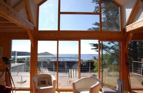 Trebeurden Villa | Recent wood-frame villa with panoramic view of the port and islands.