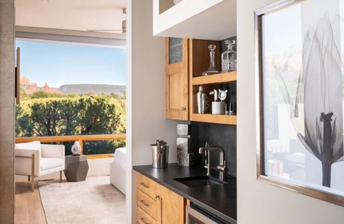 West Sedona House | Red Rock Luxe Villa: Pool, Spa, Views, Private Courtyard