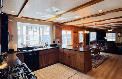 Peninsula Village Cabin | Red Roof Lakefront Cabin stunning view & dock 12 occupancy option