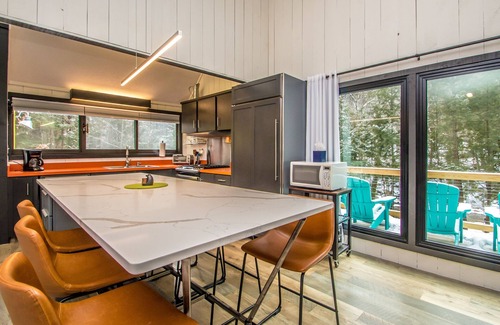 Bartlett Ski Chalet | Refreshed 1970's Chalet - Perched on the Saco River. Minutes to Attitash.