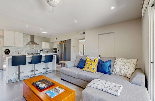 Araby Commons Condo | Relax, dine, and explore with ease soak up the sunshine. Home is Dog Friendly.