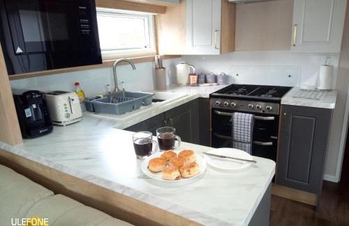 Hopton Apartment | Relax in Stag Lodge at Caldecott Hall Park Norfolk 4 berth Undercover Terrace