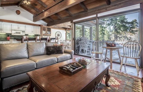 Tahoe Tavern Condo | Relax in the peaceful Tahoe Taverns complex, just a short walk to Tahoe City!