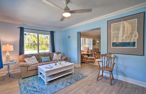 Tropical Gulf Acres House | Relaxing Punta Gorda Getaway with Fire Pit!
