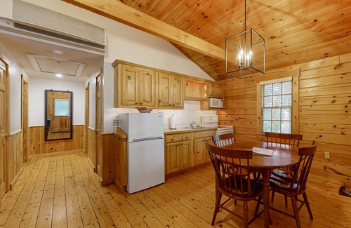 Northport Cabin | Relaxing two bedroom cabin escape w/fireplace, kitchen & wooded views