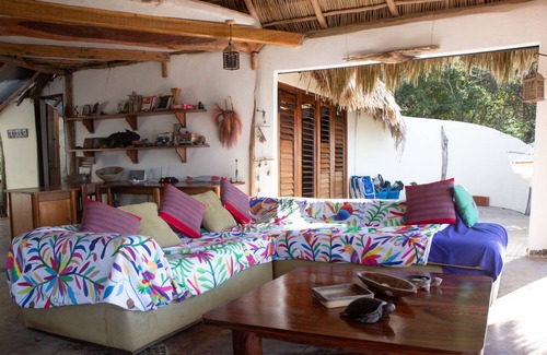 Mayto Cottage | Remote, romantic jungle palapa overlooking the ocean with 3 beds, kitchen + bath