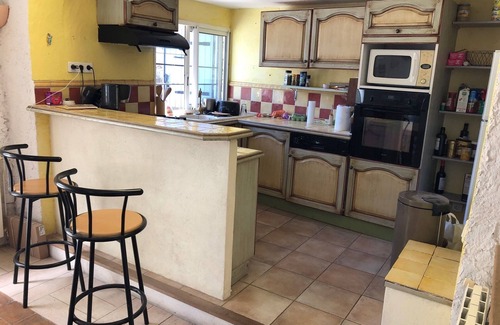 Saint-Remeze House | Renovated stone house in the center of the village, A/C and swimming pool