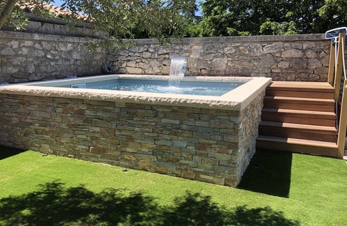 Saint-Remeze House | Renovated stone house in the center of the village, A/C and swimming pool