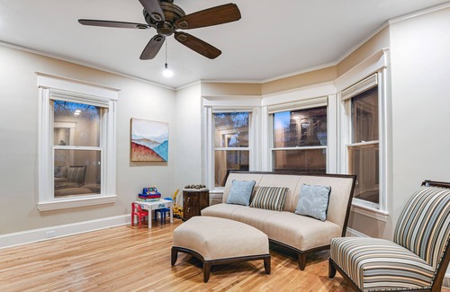 Old North End House | Renovated Victorian in Old North End with alfresco dining, wet bar & central AC