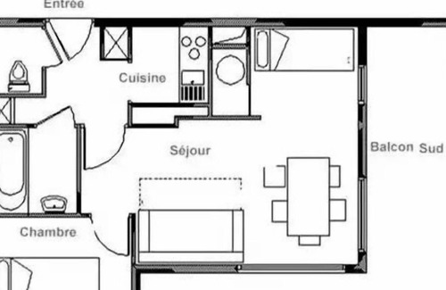 Les Bruyeres Apartment | Residence Bellevue - 2 Rooms for 5 People