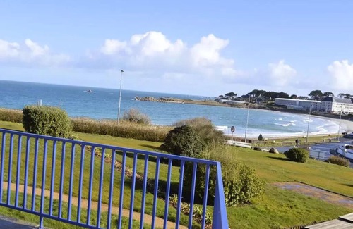 Trevou-Treguignec Apartment | Residence Les Terrasses de la Plage - Studio 2 People Terrace - Sea view