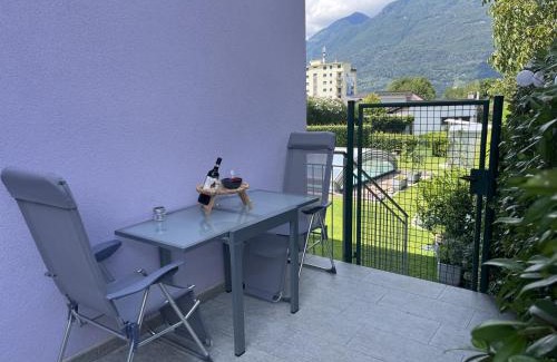 Camorino Apartment | Residenza La Svolta - Salt Pool & Private Garden