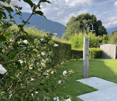 Camorino Apartment | Residenza La Svolta - Salt Pool & Private Garden