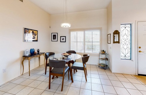 Desert Palms House | Resort home for adults with shared tennis, gyms, pool & 36 holes of golf