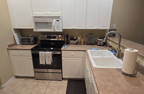 Superstition Springs Condo | Resort look-home feeling. Ground floor condo close to pool/spa. Walk to golf.