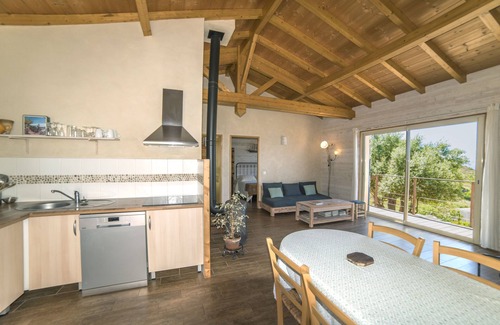 Calcatoggio Cottage | Ricciu cottage, ecological label and 3 ears of corn, sea and mountain views