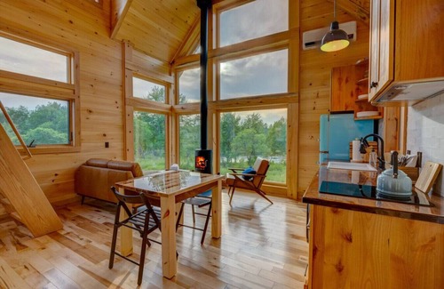 Ellsworth Cabin | River Views | Private Hot Tub | The Willow Cabin