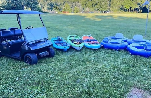 Bakerton House | Riverfront Harpers Ferry! Private Dock, Hot Tub, Kayaks, Golf Cart