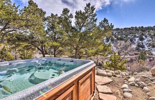 Buena Vista House | Riverfront Retreat with Hot Tub Fish and Hike!