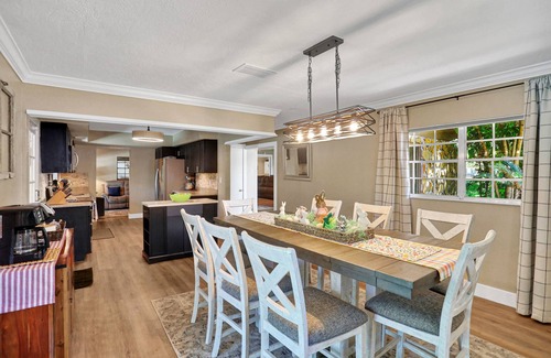 Temple Terrace House | Riverfront retreat with pool/spa, outdoor kitchen, firepit, dock, sauna & games