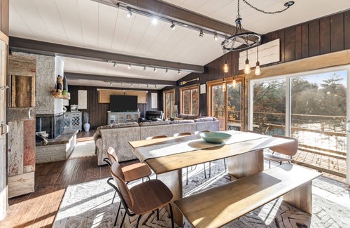 Black River Falls Cabin | Riverfront-Sandy Beach-Tiki Bar-Dock-Recreation Room-3700ft