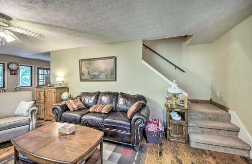 Scipio House | Riverside Cabin with 3 Decks in North Vernon!