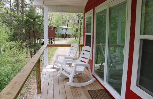 Jones Mills Cabin | Romantic Red Cabin by the creek. A very quiet relaxing getaway Book Now!