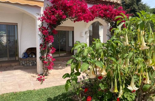 Salobrena Villa | Romantic Spanish villa with sea views, heated private pool and big garden
