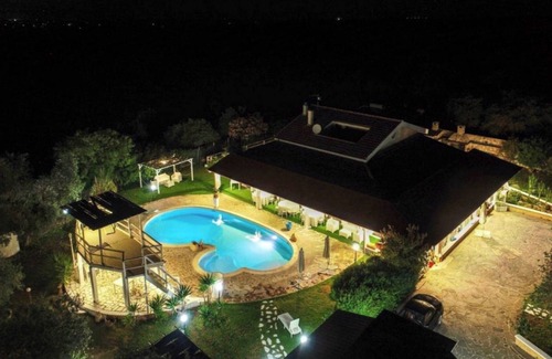 Sorso Apartment | Room 'Oleandro' with Shared Pool, Private Terrace and Air Conditioning